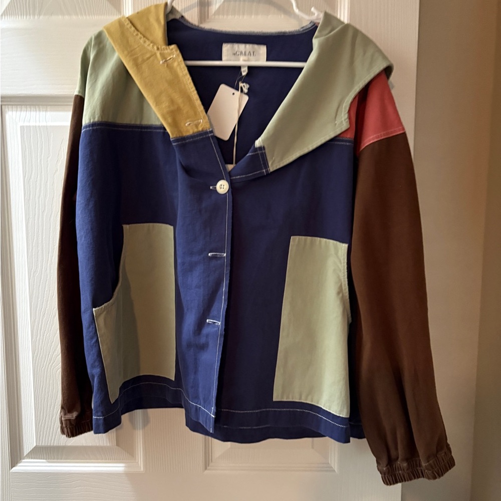 THE GREAT. Multicolor Utility Jacket NWT